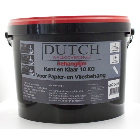 DUTCH WALLCOVERINGS Tapetenkleber Gebrauchsfertig 10 kg