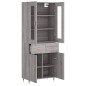 vidaXL Highboard Grau Sonoma 69,5x34x180 cm Holzwerkstoff vidaXL Highboard Grau Sonoma 69,5x34x180 cm Holzwerkstoff