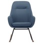 vidaXL Schaukelstuhl Blau Stoff vidaXL Schaukelstuhl Blau Stoff