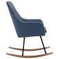 vidaXL Schaukelstuhl Blau Stoff vidaXL Schaukelstuhl Blau Stoff