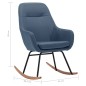 vidaXL Schaukelstuhl Blau Stoff vidaXL Schaukelstuhl Blau Stoff