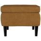 vidaXL Hocker mit Holzbeinen Braun Samt vidaXL Hocker mit Holzbeinen Braun Samt