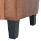 vidaXL 2-Sitzer Sofa Künstliches Veloursleder Braun vidaXL 2-Sitzer Sofa Künstliches Veloursleder Braun