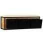 vidaXL Aufbewahrungsbank 3 Schubladen Mangoholz Massiv 120x30x40 cm vidaXL Aufbewahrungsbank 3 Schubladen Mangoholz Massiv 120x30x40 cm