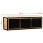 vidaXL Aufbewahrungsbank 3 Schubladen Mangoholz Massiv 120x30x40 cm vidaXL Aufbewahrungsbank 3 Schubladen Mangoholz Massiv 120x30x40 cm