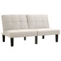 vidaXL 2-Sitzer-Sofa Creme Stoff vidaXL 2-Sitzer-Sofa Creme Stoff