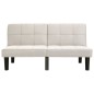 vidaXL 2-Sitzer-Sofa Creme Stoff vidaXL 2-Sitzer-Sofa Creme Stoff