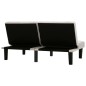 vidaXL 2-Sitzer-Sofa Creme Stoff vidaXL 2-Sitzer-Sofa Creme Stoff