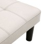 vidaXL 2-Sitzer-Sofa Creme Stoff vidaXL 2-Sitzer-Sofa Creme Stoff