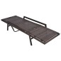 vidaXL Sonnenliege mit Auflage Poly Rattan Braun vidaXL Sonnenliege mit Auflage Poly Rattan Braun