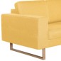 vidaXL 2-Sitzer-Sofa Stoff Gelb vidaXL 2-Sitzer-Sofa Stoff Gelb