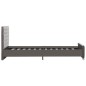 vidaXL Bettgestell Grau Samt 100x200 cm vidaXL Bettgestell Grau Samt 100x200 cm