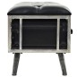 vidaXL Aufbewahrungsbank MDF und Kunstleder 120 x 41 x 46,5 cm vidaXL Aufbewahrungsbank MDF und Kunstleder 120 x 41 x 46,5 cm