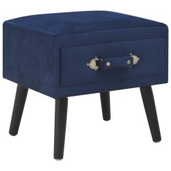 vidaXL Nachttisch Blau 40 x 35 x 40 Samt