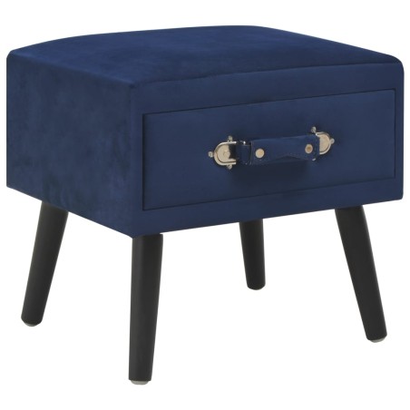 vidaXL Nachttisch Blau 40 x 35 x 40 Samt