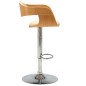 vidaXL Barhocker Creme Bugholz und Kunstleder vidaXL Barhocker Creme Bugholz und Kunstleder