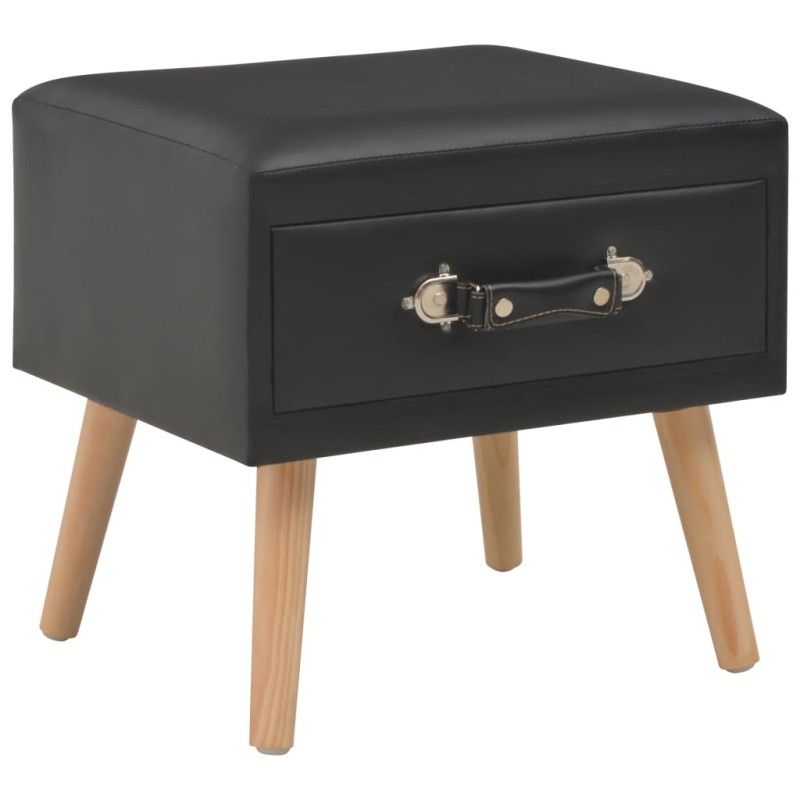 vidaXL Nachttisch Schwarz 40 x 35 x 40 Kunstleder vidaXL Nachttisch Schwarz 40 x 35 x 40 Kunstleder