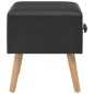 vidaXL Nachttisch Schwarz 40 x 35 x 40 Kunstleder vidaXL Nachttisch Schwarz 40 x 35 x 40 Kunstleder