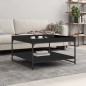 vidaXL Couchtisch Schwarz 80x80x45 cm Holzwerkstoff und Eisen vidaXL Couchtisch Schwarz 80x80x45 cm Holzwerkstoff und Eisen