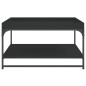 vidaXL Couchtisch Schwarz 80x80x45 cm Holzwerkstoff und Eisen vidaXL Couchtisch Schwarz 80x80x45 cm Holzwerkstoff und Eisen