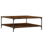 vidaXL Couchtisch Räuchereiche 100x100x40 cm Holzwerkstoff vidaXL Couchtisch Räuchereiche 100x100x40 cm Holzwerkstoff