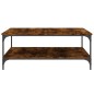 vidaXL Couchtisch Räuchereiche 100x100x40 cm Holzwerkstoff vidaXL Couchtisch Räuchereiche 100x100x40 cm Holzwerkstoff