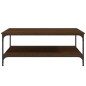 vidaXL Couchtisch Braun Eichen-Optik 100x100x40 cm Holzwerkstoff