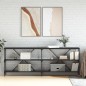 vidaXL Konsolentisch Schwarz 200x30x75 cm Holzwerkstoff und Eisen vidaXL Konsolentisch Schwarz 200x30x75 cm Holzwerkstoff und Eisen