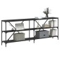 vidaXL Konsolentisch Schwarz 200x30x75 cm Holzwerkstoff und Eisen vidaXL Konsolentisch Schwarz 200x30x75 cm Holzwerkstoff und Eisen