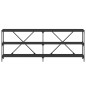 vidaXL Konsolentisch Schwarz 200x30x75 cm Holzwerkstoff und Eisen vidaXL Konsolentisch Schwarz 200x30x75 cm Holzwerkstoff und Eisen