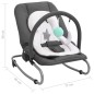 vidaXL Babywippe Anthrazit Stahl vidaXL Babywippe Anthrazit Stahl