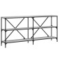 vidaXL Konsolentisch Grau Sonoma 160x30x75 cm Holzwerkstoff und Eisen vidaXL Konsolentisch Grau Sonoma 160x30x75 cm Holzwerkstoff und Eisen