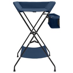 vidaXL Wickeltisch Marineblau Eisen 