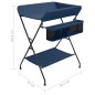 vidaXL Wickeltisch Marineblau Eisen vidaXL Wickeltisch Marineblau Eisen