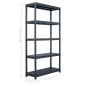 vidaXL Lagerregal Schwarz 250 kg 80 x 40 x 180 cm Kunststoff vidaXL Lagerregal Schwarz 250 kg 80 x 40 x 180 cm Kunststoff