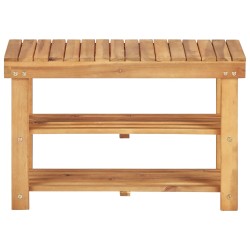 vidaXL Schuhregal 70 × 32 × 46 cm Massivholz Akazie 
