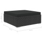 vidaXL 5-tlg. Garten-Lounge-Set mit Auflagen Poly Rattan Schwarz vidaXL 5-tlg. Garten-Lounge-Set mit Auflagen Poly Rattan Schwarz