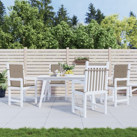 vidaXL Gartenstuhlauflagen für Niedriglehner 4 Stk. Taupe 100x50x3 cm