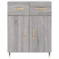 vidaXL Highboard Grau Sonoma 69,5x34x180 cm Holzwerkstoff vidaXL Highboard Grau Sonoma 69,5x34x180 cm Holzwerkstoff
