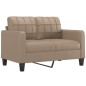 vidaXL 2-Sitzer-Sofa mit Zierkissen Cappuccino-Braun 120 cm Kunstleder vidaXL 2-Sitzer-Sofa mit Zierkissen Cappuccino-Braun 120 cm Kunstleder