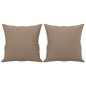 vidaXL 2-Sitzer-Sofa mit Zierkissen Cappuccino-Braun 120 cm Kunstleder vidaXL 2-Sitzer-Sofa mit Zierkissen Cappuccino-Braun 120 cm Kunstleder