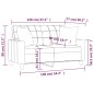 vidaXL 2-Sitzer-Sofa mit Zierkissen Cappuccino-Braun 120 cm Kunstleder vidaXL 2-Sitzer-Sofa mit Zierkissen Cappuccino-Braun 120 cm Kunstleder