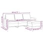 vidaXL 3-Sitzer-Sofa mit Hocker Dunkelgrau 180 cm Stoff vidaXL 3-Sitzer-Sofa mit Hocker Dunkelgrau 180 cm Stoff