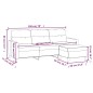 vidaXL 3-Sitzer-Sofa mit Hocker Hellgrau 180 cm Stoff vidaXL 3-Sitzer-Sofa mit Hocker Hellgrau 180 cm Stoff