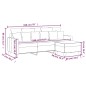vidaXL 3-Sitzer-Sofa mit Hocker Dunkelgrau 180 cm Stoff vidaXL 3-Sitzer-Sofa mit Hocker Dunkelgrau 180 cm Stoff