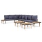 vidaXL 7-tlg. Garten-Lounge-Set mit Kissen Massivholz Akazie Braun vidaXL 7-tlg. Garten-Lounge-Set mit Kissen Massivholz Akazie Braun