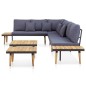 vidaXL 7-tlg. Garten-Lounge-Set mit Kissen Massivholz Akazie Braun vidaXL 7-tlg. Garten-Lounge-Set mit Kissen Massivholz Akazie Braun