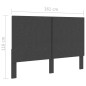 vidaXL Kopfteil Dunkelgrau Stoff 160×200 cm vidaXL Kopfteil Dunkelgrau Stoff 160×200 cm