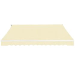 vidaXL Gelenkarmmarkise 600 cm Cremeweiß