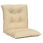 vidaXL Gartenstuhlauflagen für Niedriglehner 4 Stk. Beige 100x50x7 cm vidaXL Gartenstuhlauflagen für Niedriglehner 4 Stk. Beige 100x50x7 cm